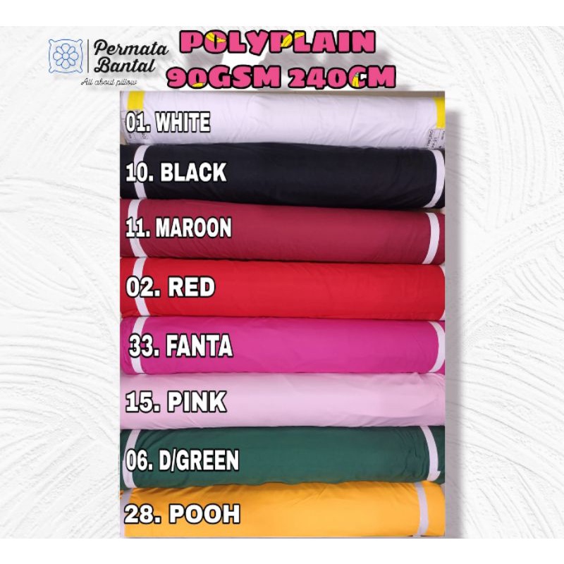 Kain Katun Poly Micro Bahan Sprei Panjang 1 Meter Lebar 240cm