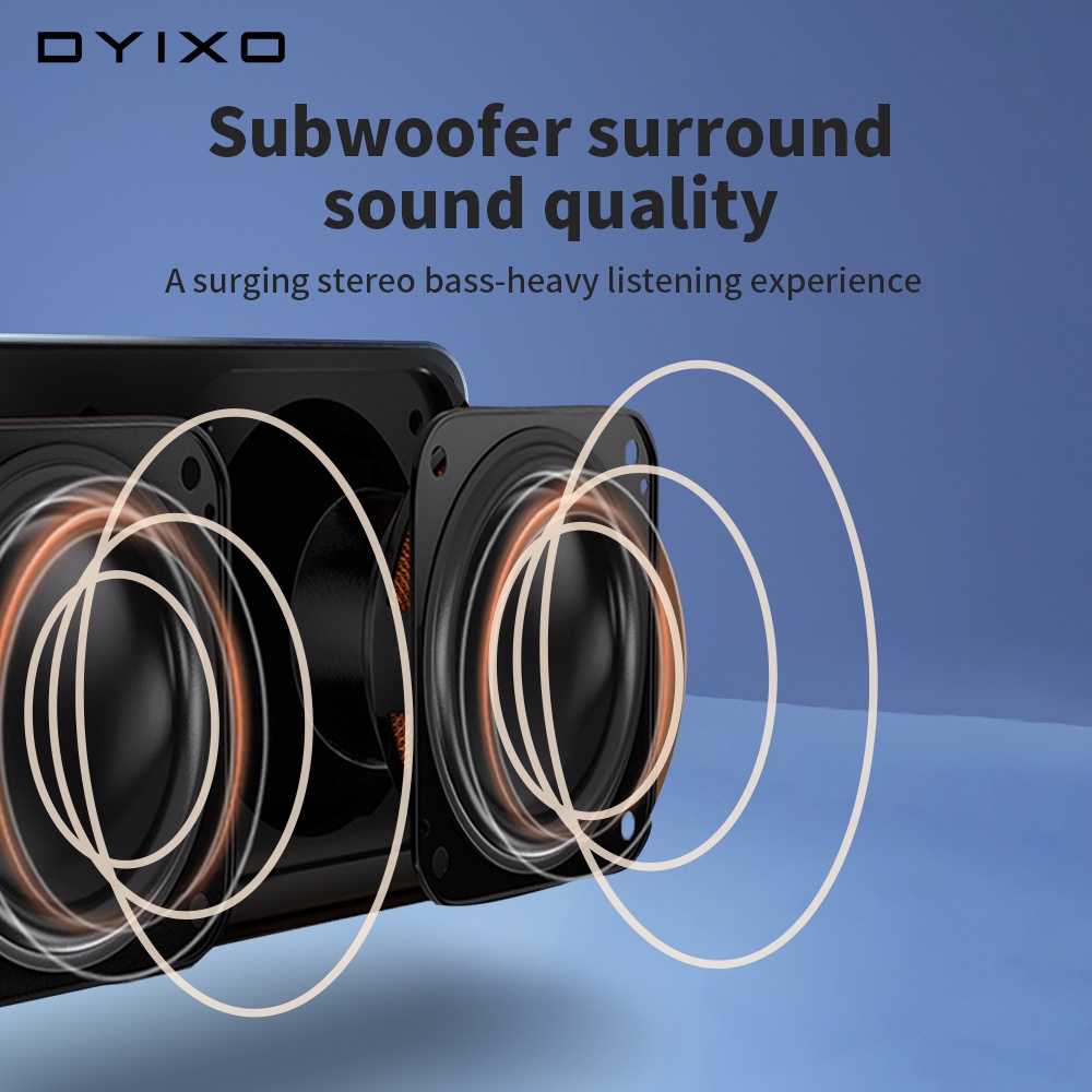 【COD】 DYIXO Speaker Bluetooth Nirkabel dengan Tampilan LED Super Volume Stereo Jam Alarm Speaker Portabel