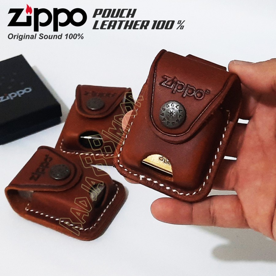 Sarung Korek Kulit Zippo Tempat Zippo Pouch