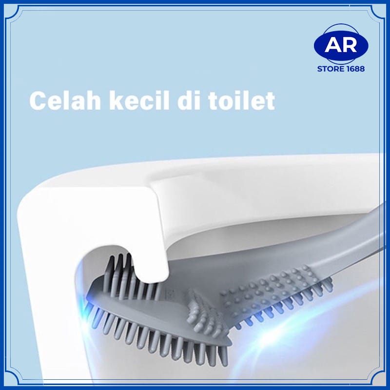AR-Brush Toilet Golf Silicone / Sikat WC Silikon / Sikat Closet / Sikat Toilet