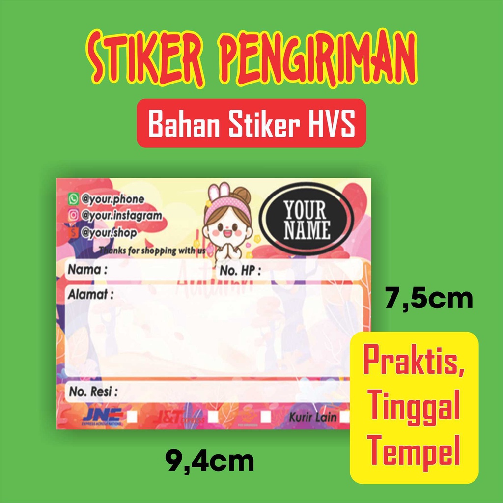 

STIKER LABEL PENGIRIMAN PAKET OLSHOP