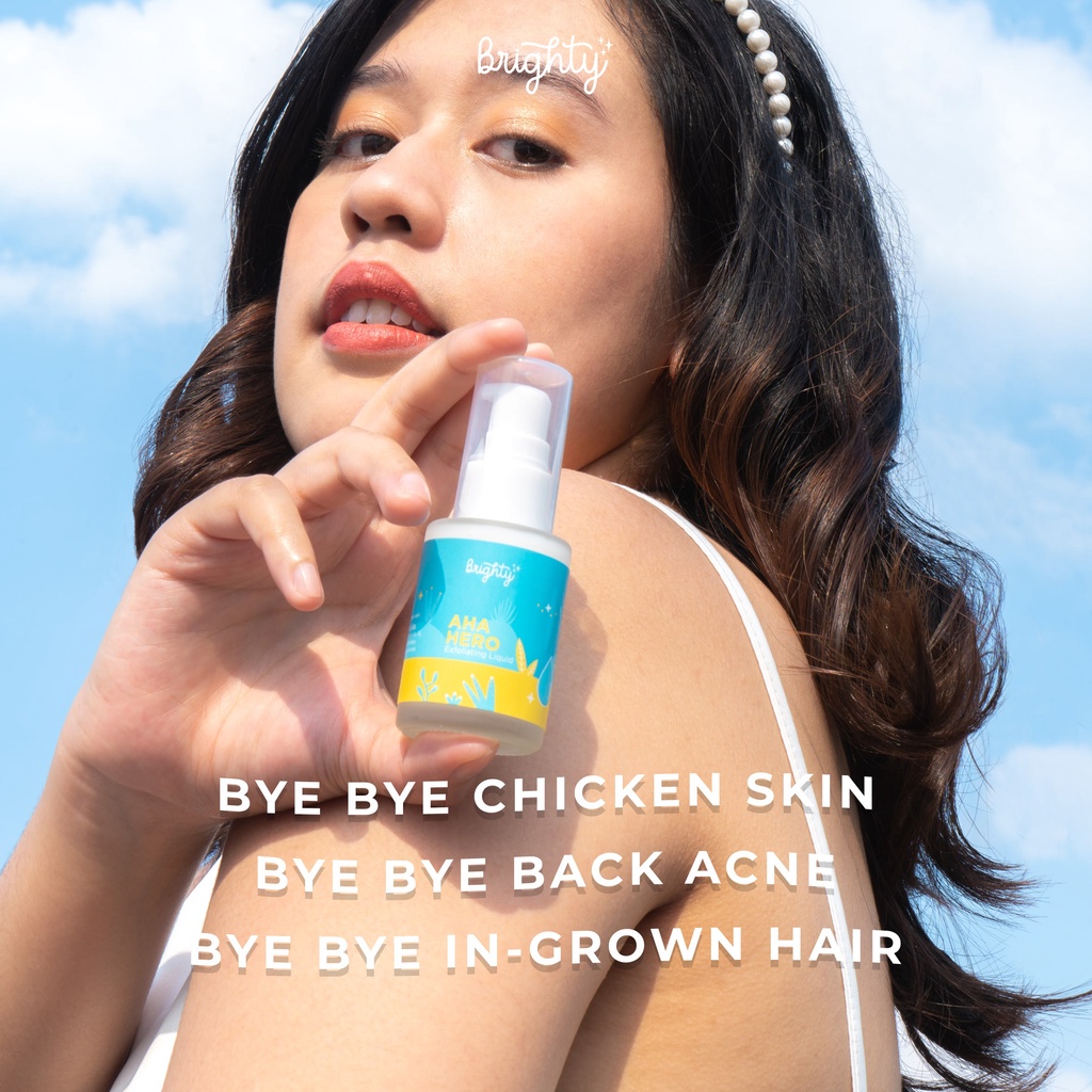 Jual BRIGHTY AHA HERO Exfoliating Liquid (Serum Pencerah Ketiak / Jerawat Punggung / Back Acne