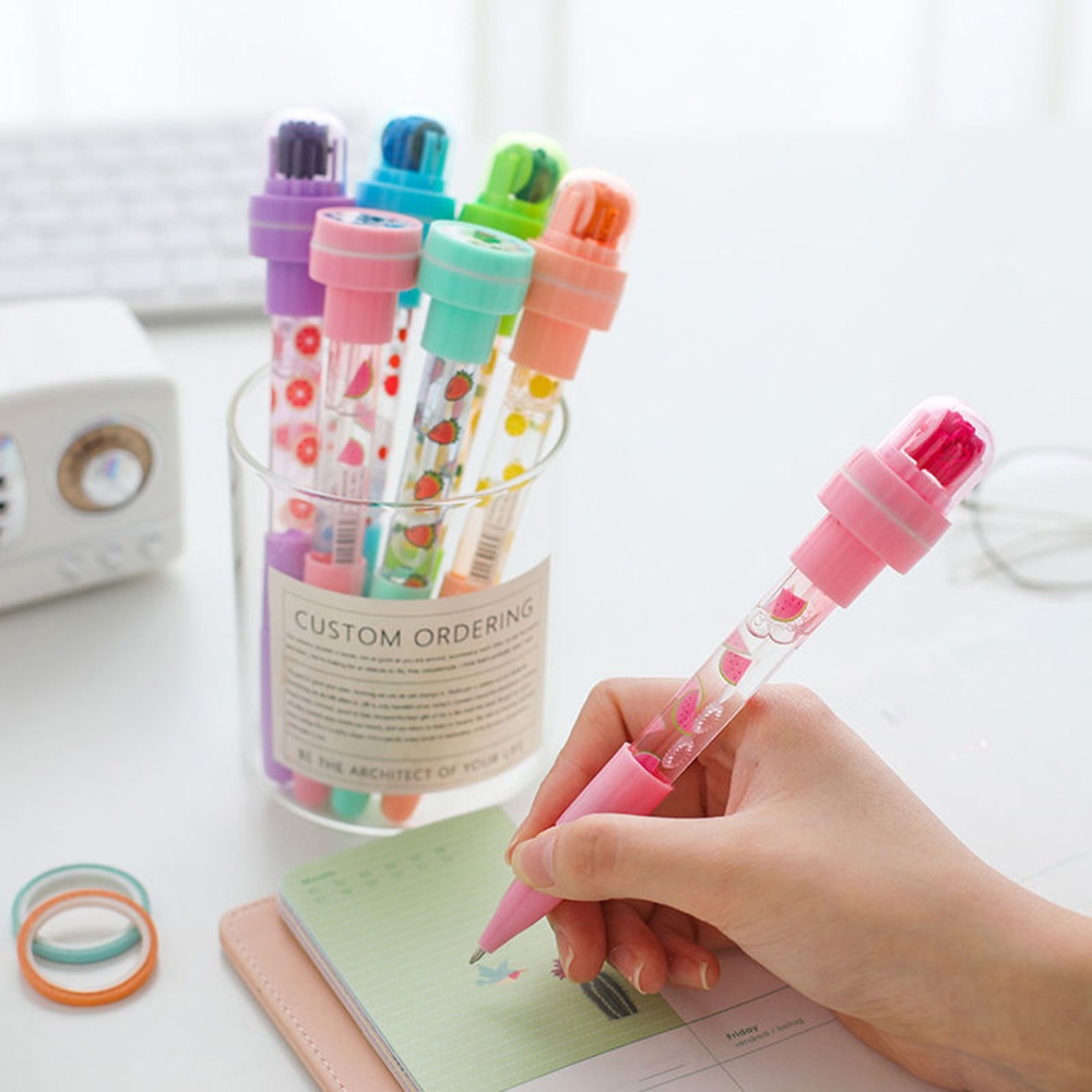 Pulpen Bubble 5 In 1 Multifungsi Dengan Roller Stampel Untuk Mainan Anak