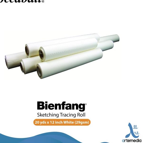 

Bienfang White 20YDS x 12inch Sketching & Tracing Paper Roll Kertas
