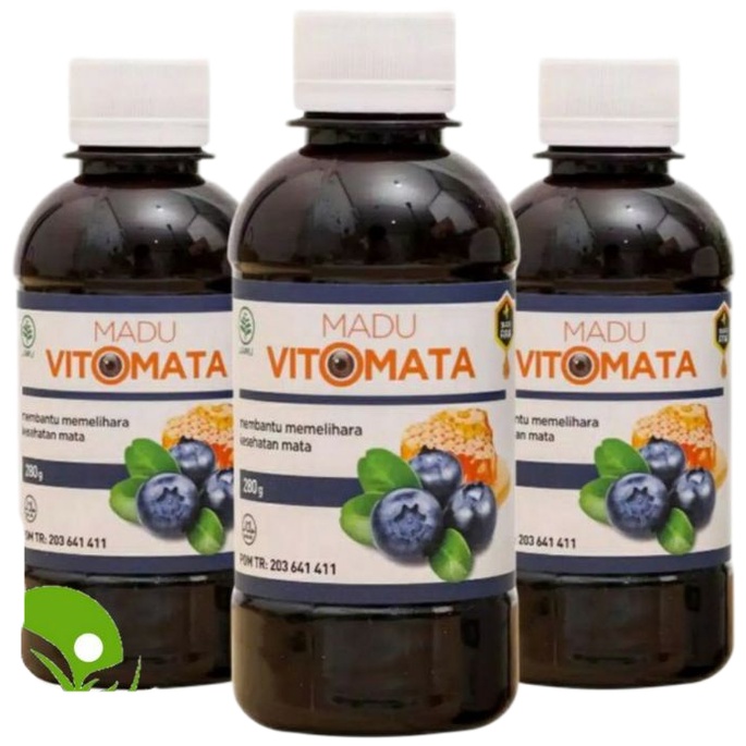 MADU VITOMATA Herbal Kesehatan Mata Obat Size 280gram Mata Lelah, Merah, Berair, Rabun, dan Dekat Jauh