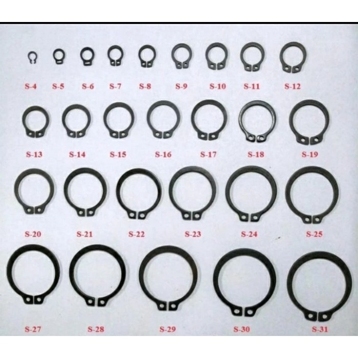 S9 S 9 S-9 Snapring snap ring circlip retaining klip pengunci