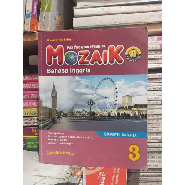 buku mozaik bahasa Inggris kelas 9/IX/3 smp mts yudhistira