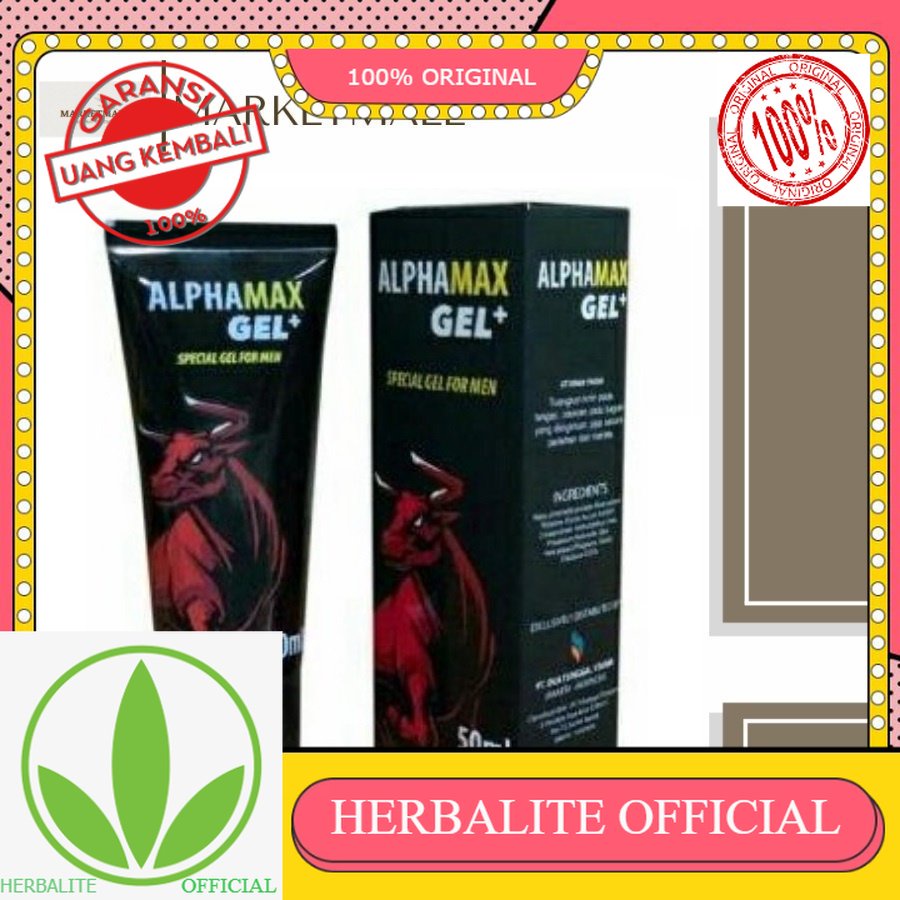 100% ORIGINAL Alphamax Gel Original Obat Oles Pembesar Mr P Alat Vital Pria Permanen Terbaik