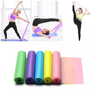 Elastis Rubber karet gelang ketahanan yoga peralatan Stretching Fitnes