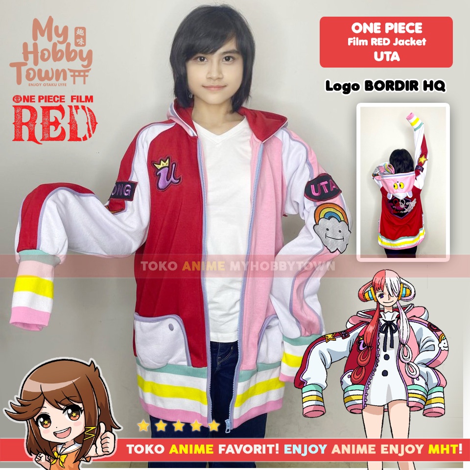 Jaket Anime One Piece Red Uta Utahime Kostum Cosplay