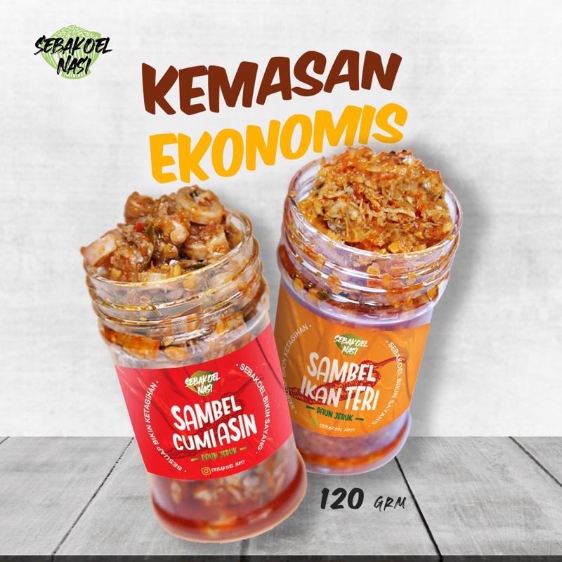 

SEBAKOEL NASI- SAMBEL CUMI | SAMBEL TERI - 120 Grm