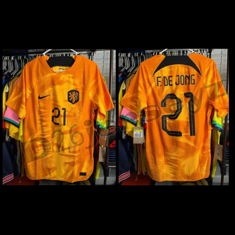 Jersey Belanda Home Player Issue Player Version Piala Dunia World Cup 2022 + Cetak nama Nameset