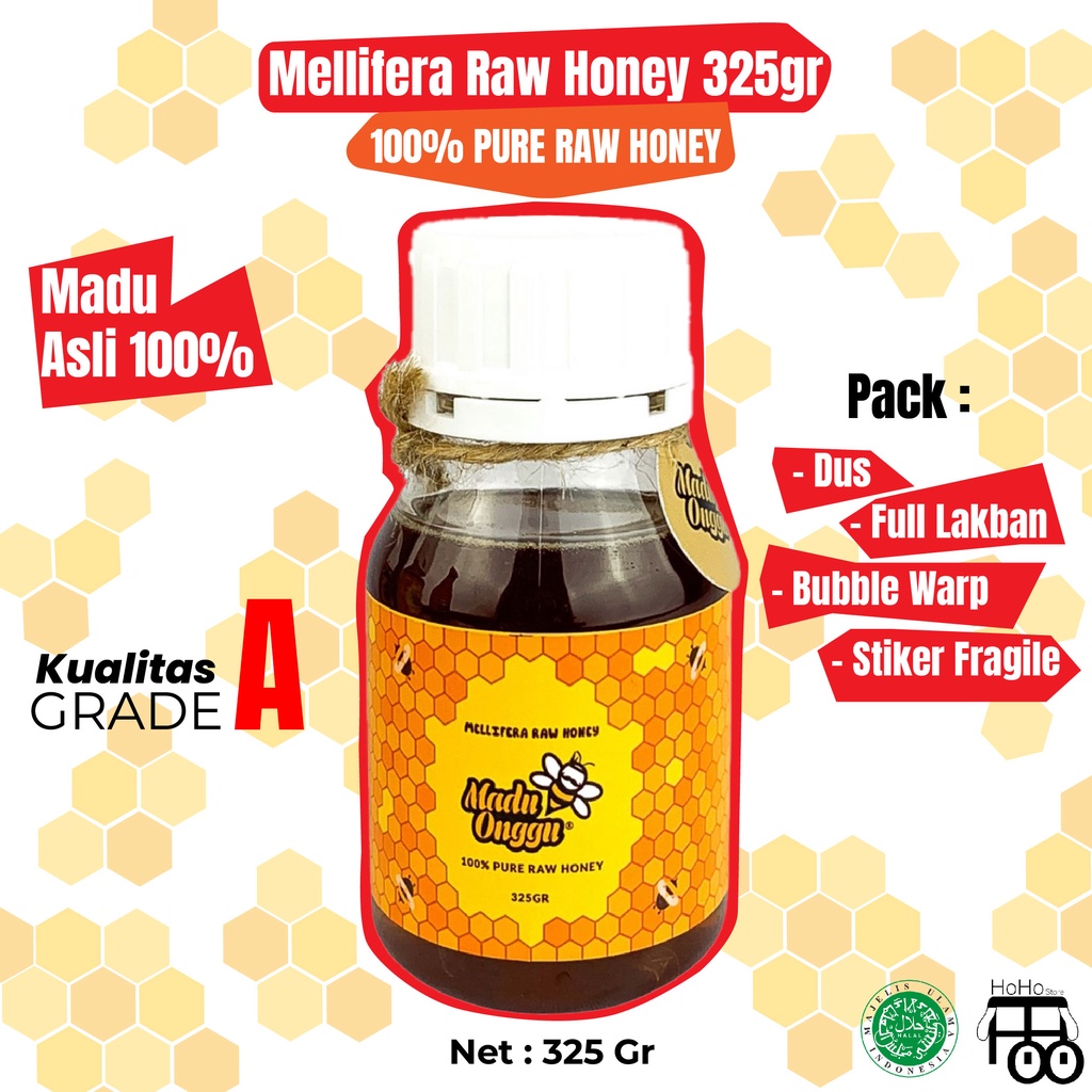 

Asli MADU Onggu 325 gram ASLI TANPA CAMPURAN /Madu murni & madu asli, Lebah Apis Mellifera