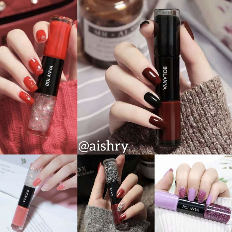 Kutek Korea 2 in 1 Non Peel Off Bolanya Cat Kuku Halal