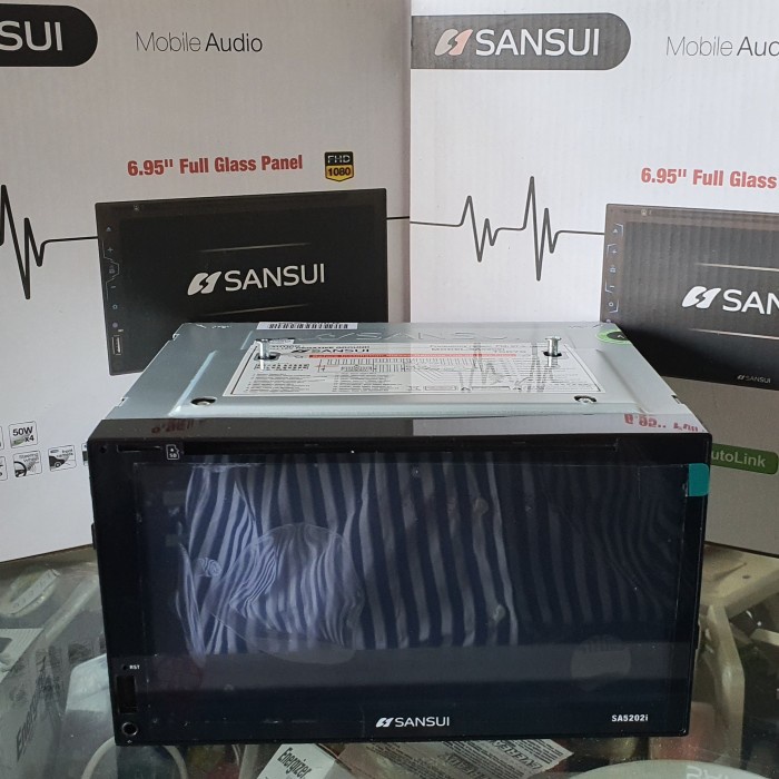 Head Unit 2 Din Dobel Din Sansui DVD Full Glass HD SA5202i
