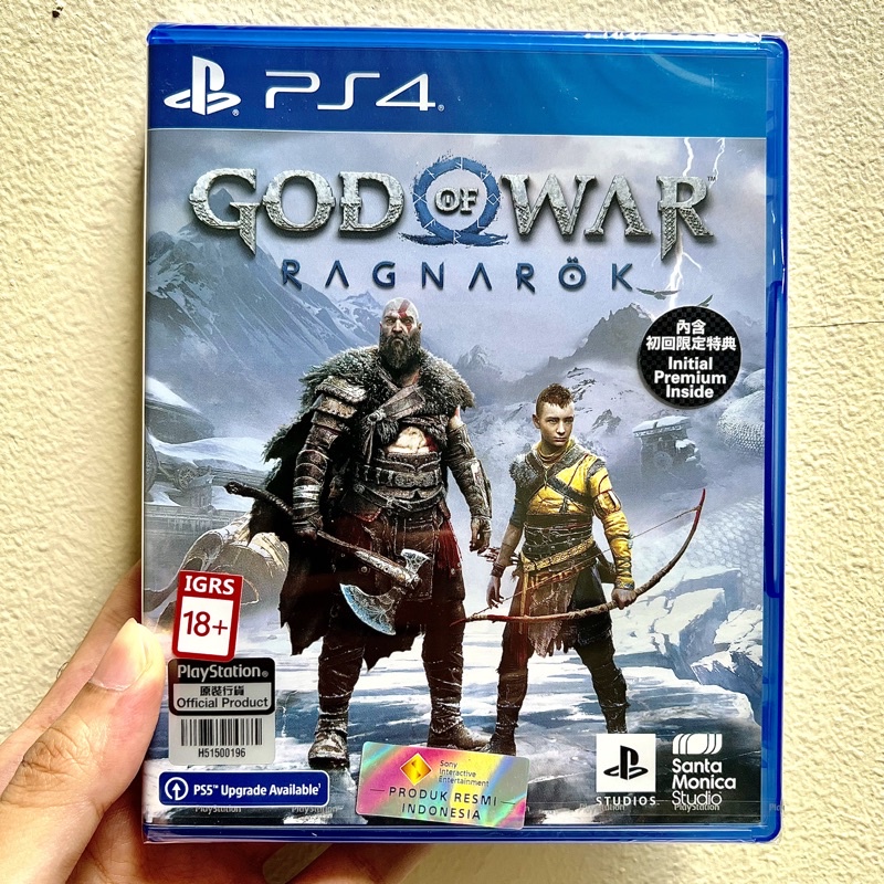 Kaset ps4 God of War Regnarok GOW 5 Gow5 Game Ps Playstation 4 Games Ragnarog Raknarok Godofwar 2025