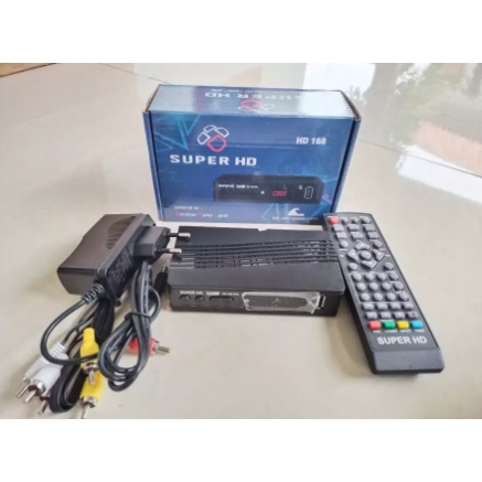 SuperHD 168 Set Top TV Box DVBT2 Super HD168 Digital DVB T2 Antena UHF PnP