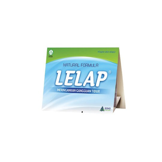 SOHO Lelap 1 Strip isi 4 Kaplet - Obat Gangguan Tidur Alami