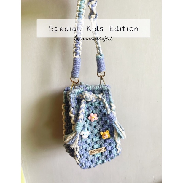Macrame Bucket Bag Kids Edition/ Bucket Bag Size SMALL