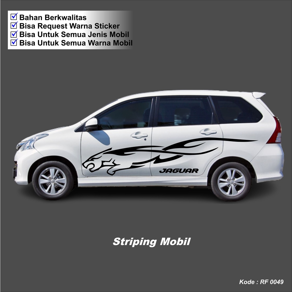 Stiker Cutting Lis Body Samping Stiker Avanza Stiker Cutting Avanza Stiker Jaguar