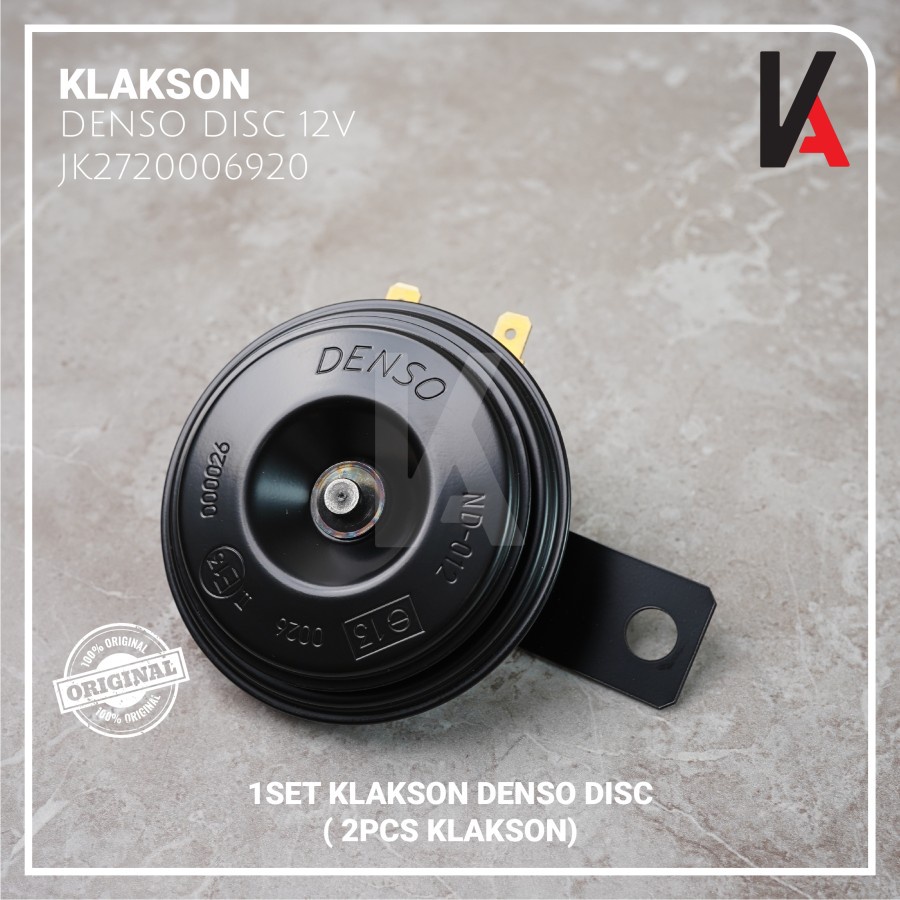 DENSO Klakson Mobil Motor Disc Standard 12v dengan Kabel Relay BOSCH / HELLA / MX Original