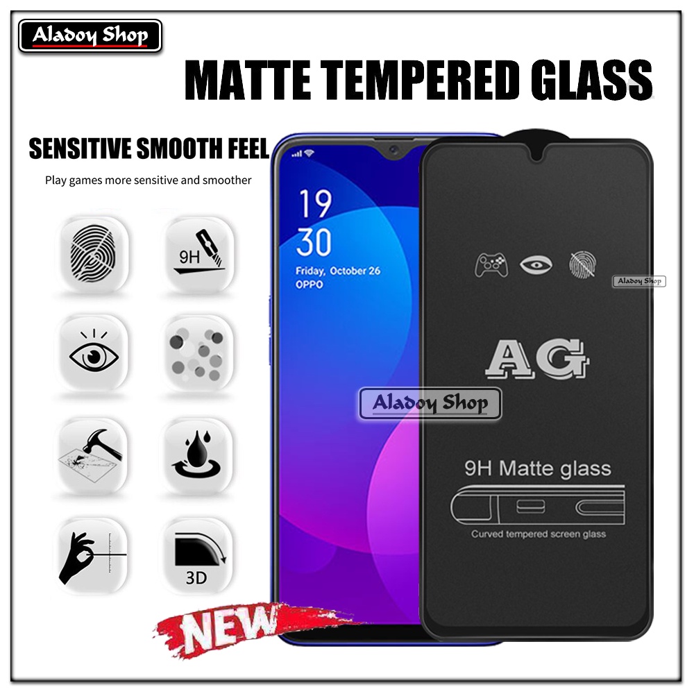 Oppo F11 PAKET 2IN1 Tempered Glass Matte Anti Glare Full Layar dan Tempered Glass Kamera