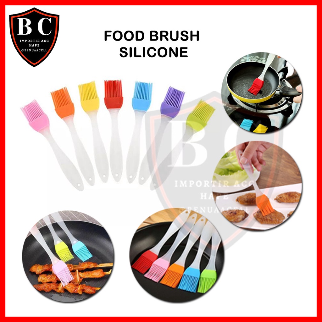 KUAS MENTEGA - FOOD BRUSH SILICONE CAKE MENTEGA - KUAS BBQ - KUAS ROTI - BC