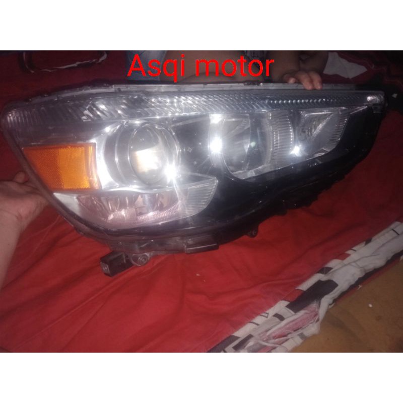 Headlamp lampu depan mitsubishi outlander sport hid