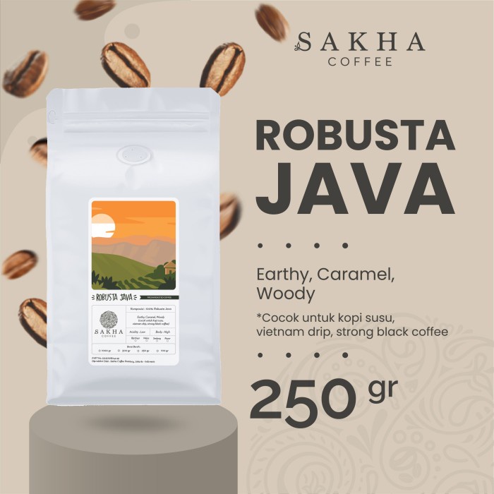 

TERBARU Biji Kopi Bubuk Robusta Java Origin Coffee Beans Sakha Roastery 250 Gr /KOPI RUBE/KOPI