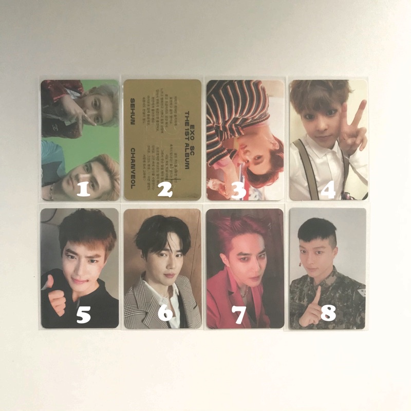 PHOTOCARD EXO XIUMIN SUHO KAI SEHUN DAN MUSICAL BLUE HELMET JANG KIYONG