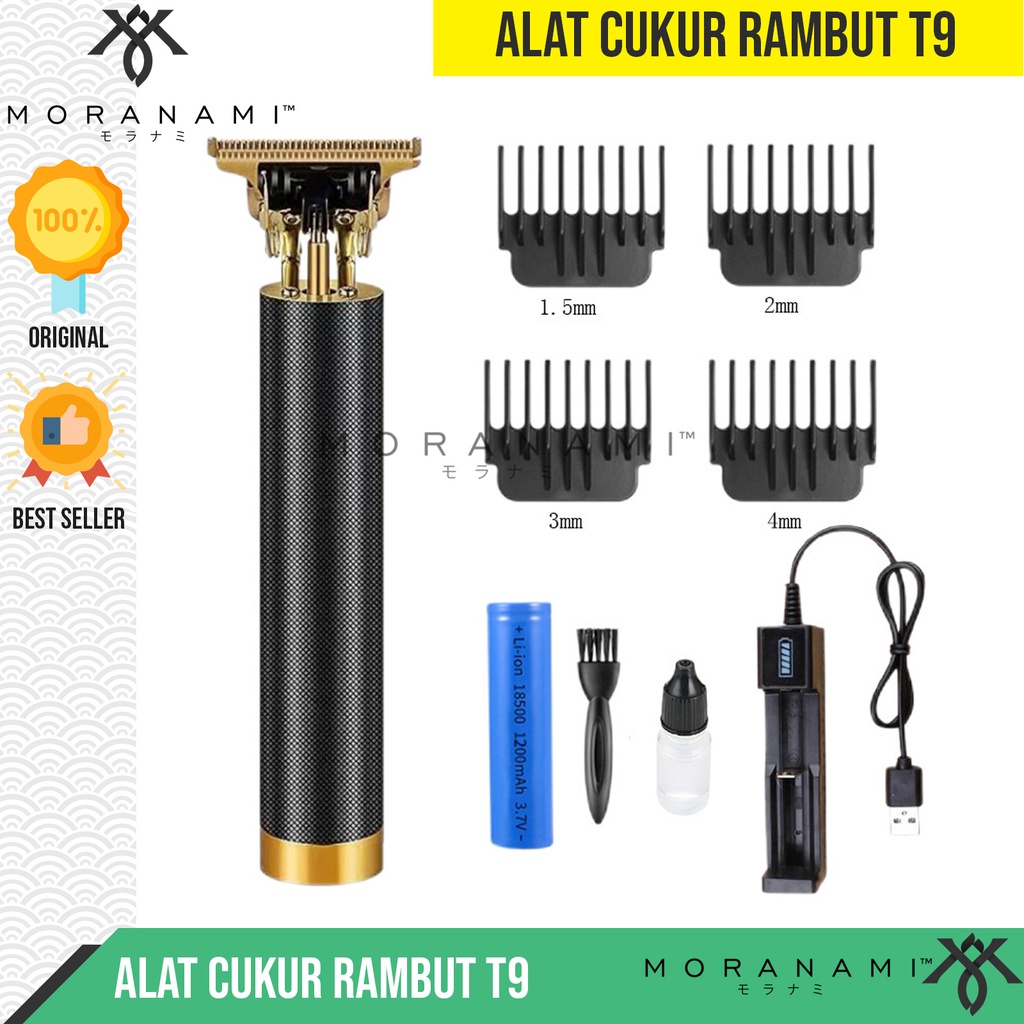 Alat Cukur Rambut Jenggot Mesin Cukur Rambut Jenggot Kumis Hair Trimmer T9 Vintage