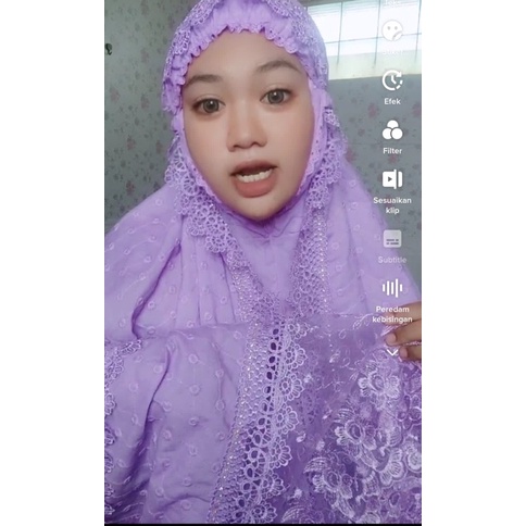 (free 1 bonus random)mukena prada bentol pengantin dan polos mikro