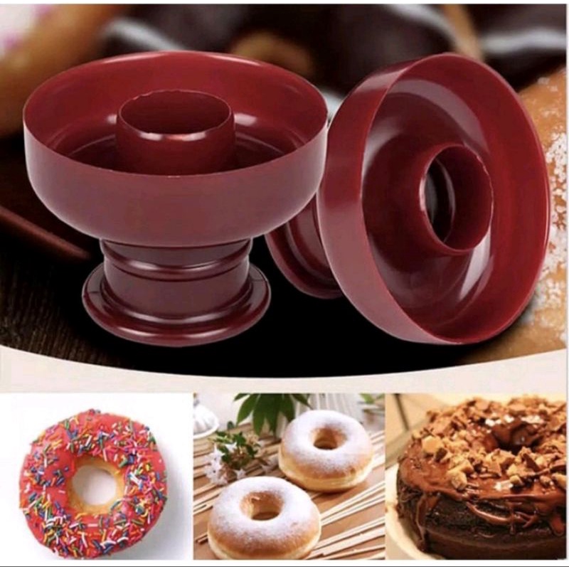 3 pcs Cetakan Donat Besar Sedang Kecil/Bahan Plastik Cetakan Kue Donat/Donut