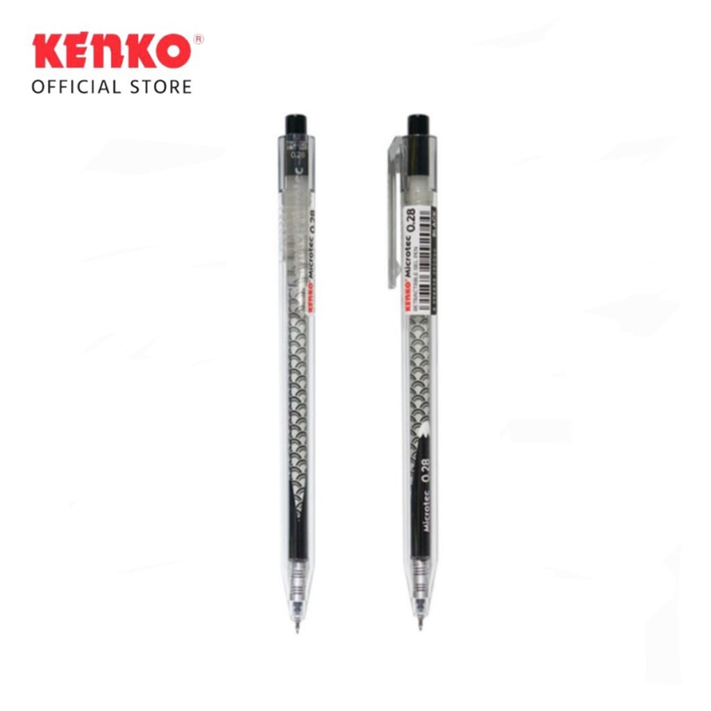 Pulpen Gel Pen KENKO Microtec Retractable 0.28mm Needle Tip