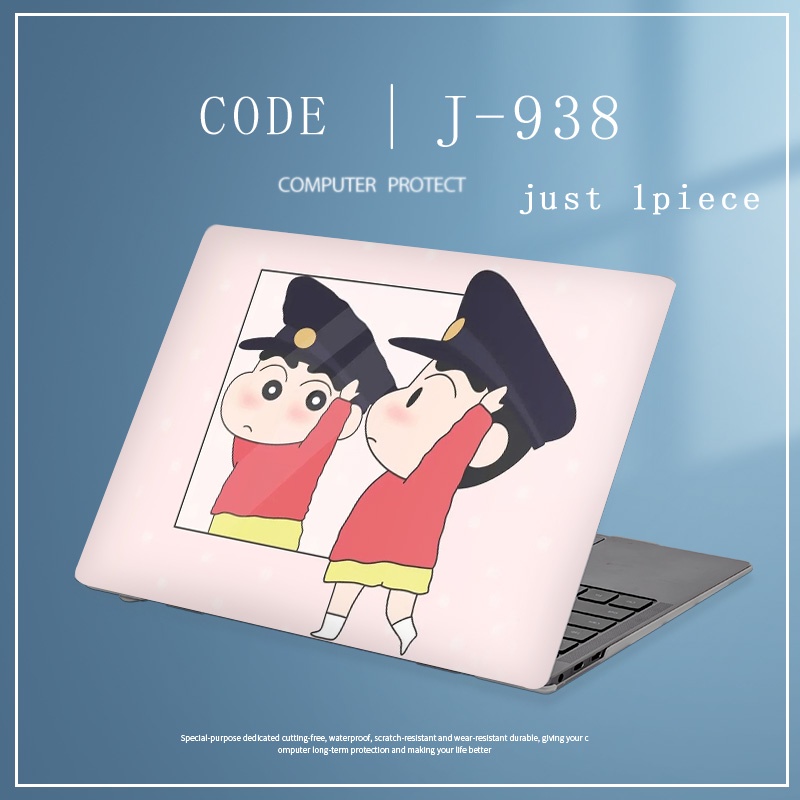 1pc Universal Custom Pola COD Gunda Crayon Shin Chan Stiker Penutup Laptop Untuk Lenovo E41-55 Ideapad 15s V14 G2 Ideapad 14s Skins Lukisan Notebook Stiker