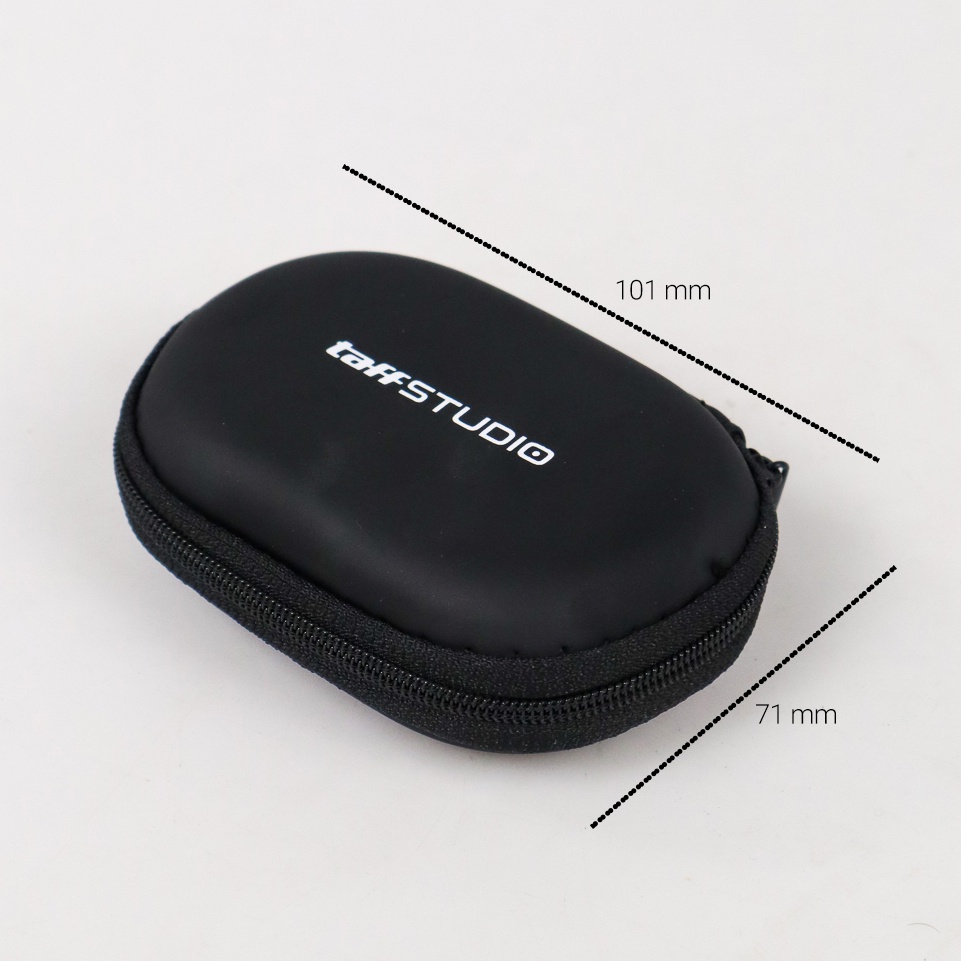 TaffSTUDIO Kotak Penyimpanan Earphone EVA Case - 7RSKAGBK - Black