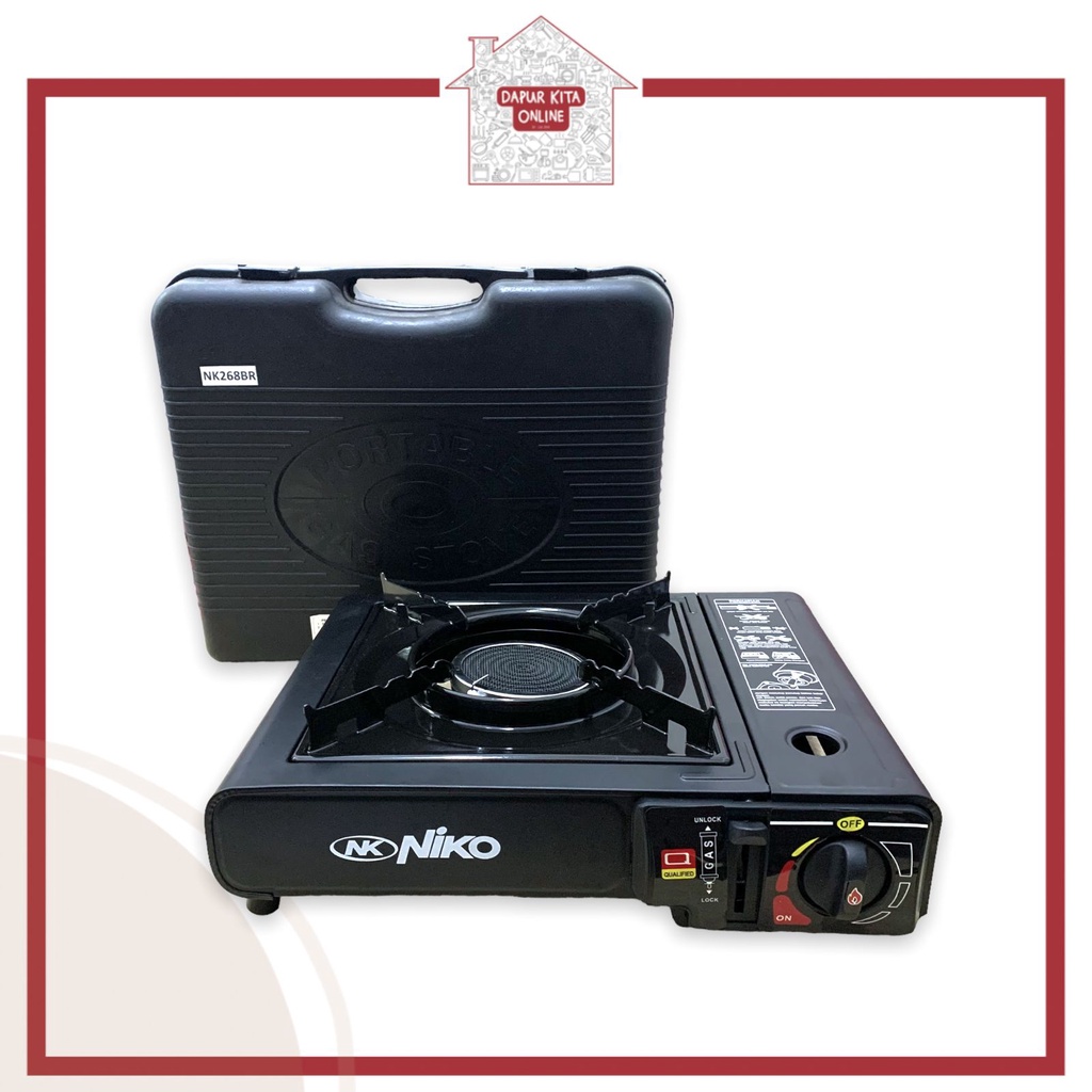 Jual Kompor Gas Portable NIKO 268 [Tungku Bara] / Kompor Portable Gas