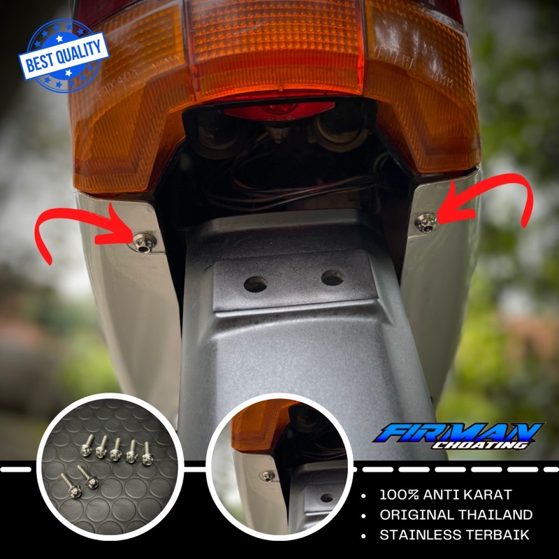 Probolt baud skrup body belakang f1zr (Harga 2biji)