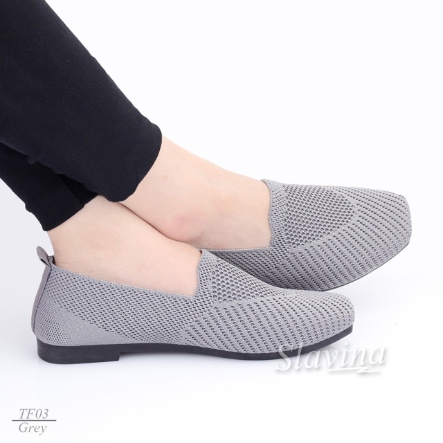 BIG SALE - Ivony Seivona - TF03 Sepatu Slip On Slavina Auliya Flat