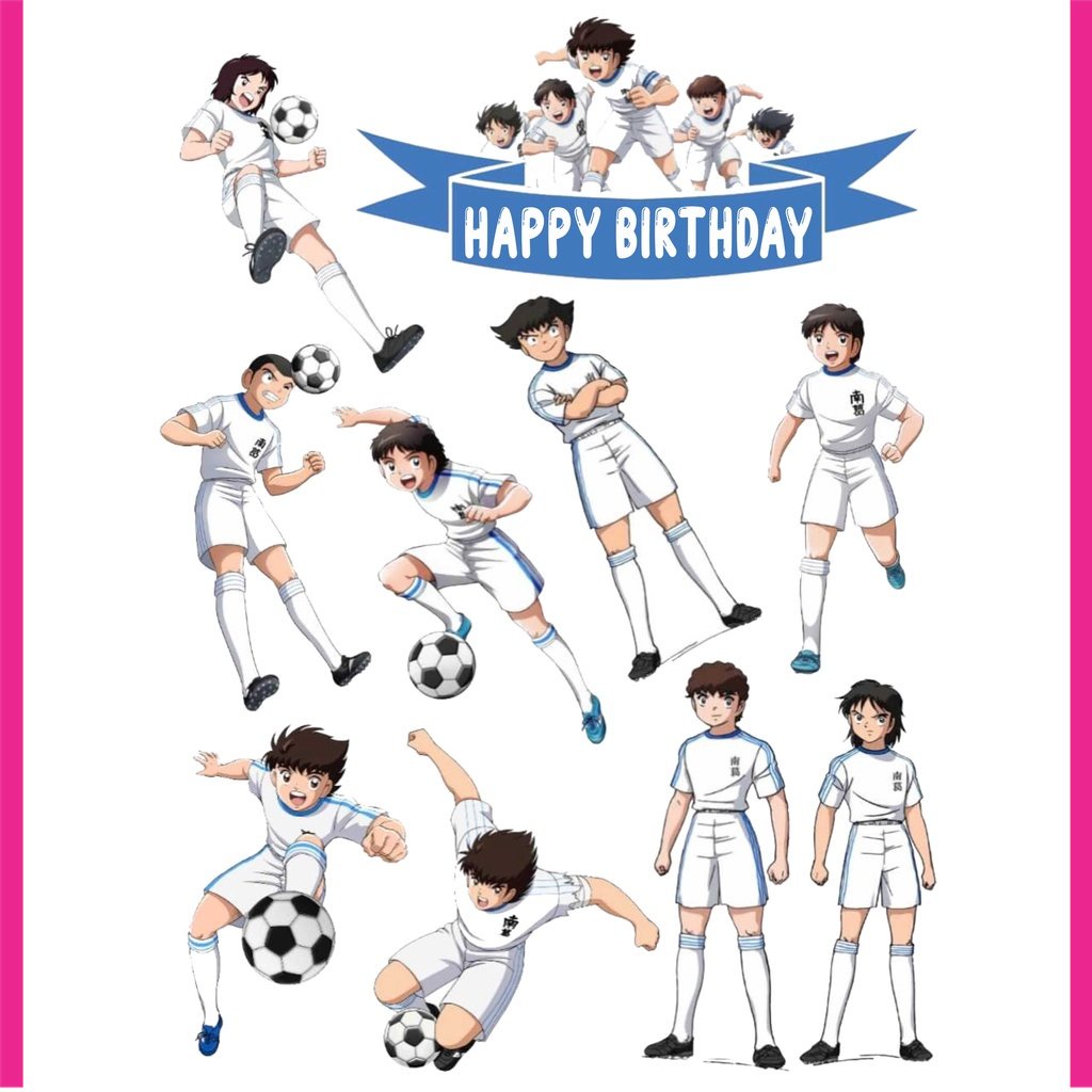 

BIGBAG TOPPER CAKE ULANG TAHUN / HIASAN KUE CUSTOM CAPTAIN TSUBASA