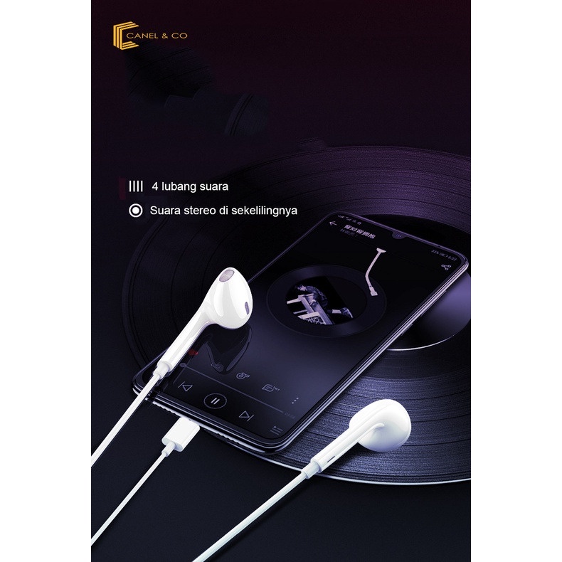CANEL &amp; CO Headset Earphone Gaming Handsfree L Jack with mic Kontrol Volume