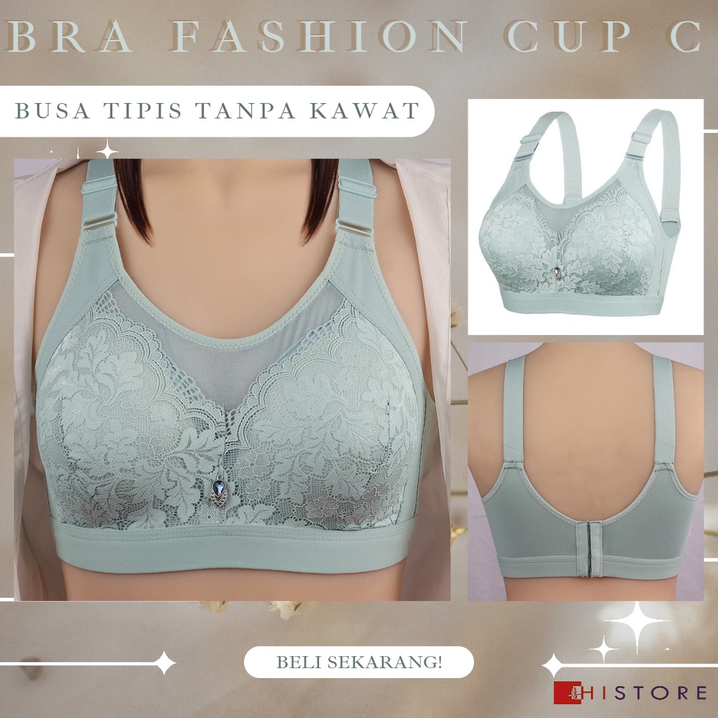 [HI] Bra BH Fashion Wanita Cup C Bra wanita Premium BH Busa Tipis Tanpa Kawat Sangat Nyaman C1