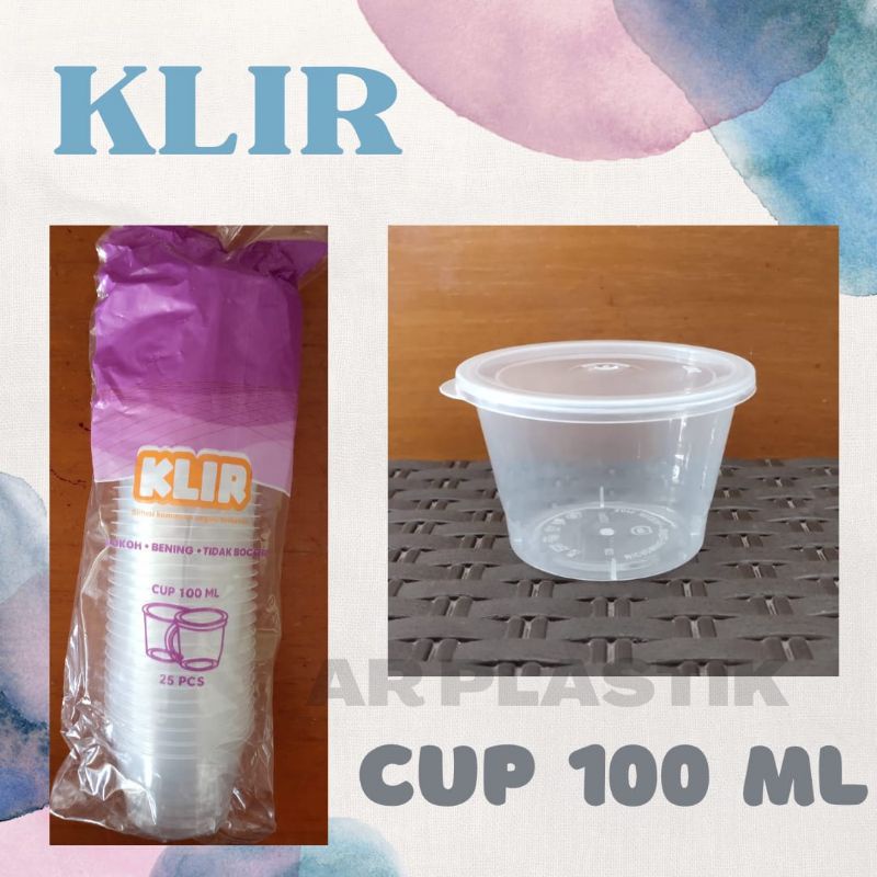Cup Klir 100 ml / Cup Puding 100 ml / Tempat Puding 100 ml