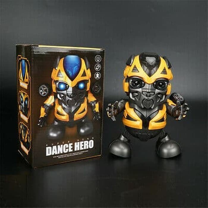 BONEKA JALAN DANCE SUPER HERO LUCU ROBOT JOGET MUSIK BUMBLE BEE BONEKA JALAN DANCE SUPER HERO LUCU ROBOT JOGET MUSIK TRANSFORMERS MAIANAN KADO HADIAH ANAK