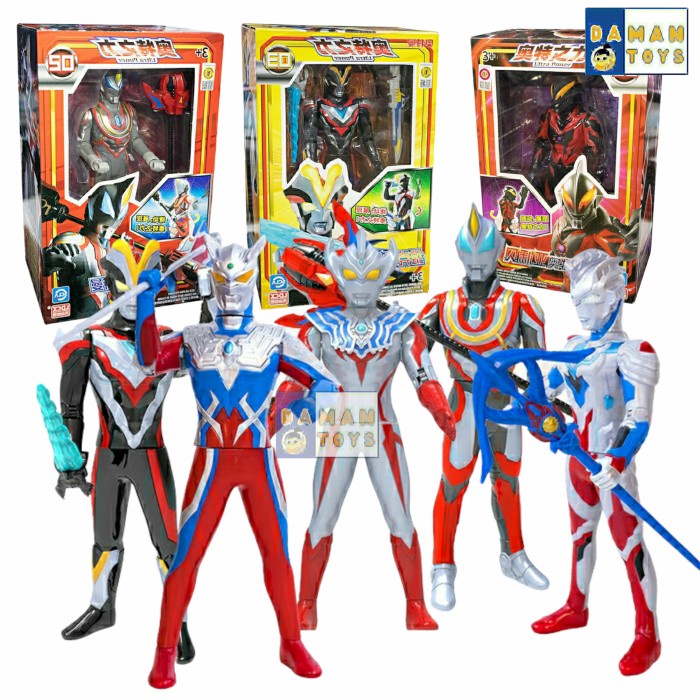 Ultraman Zero Ginga Victory Belia Rosso Geed Mainan Ultramen