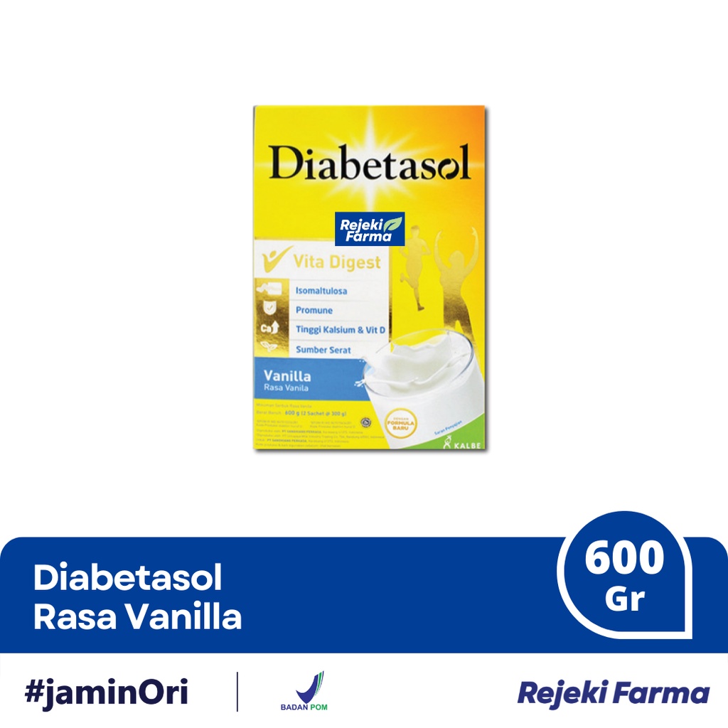 

Diabetasol Vita Digest 600 gram g -Susu Bubuk Rasa Vanilla Vanila 600g