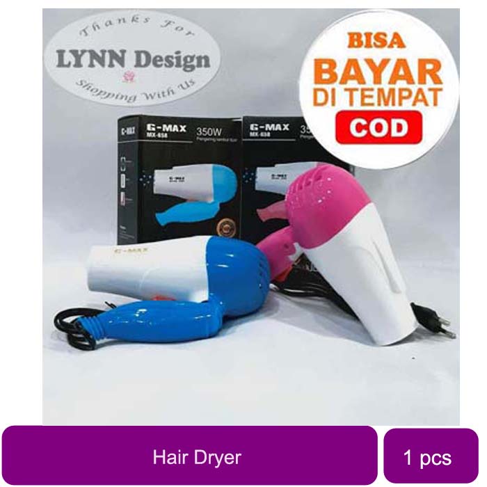 PENGERING RAMBUT / HAIR DRYER GMAX MX658 350W LOW WATT