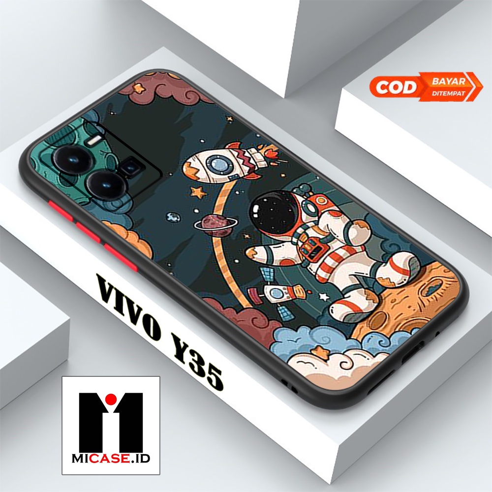 Case VIVO Y35 - Casing VIVO Y35 Fashion Case Terbaru 2022 MI.CASE [ ASTRONOT ] Soft Case Glass VIVO 