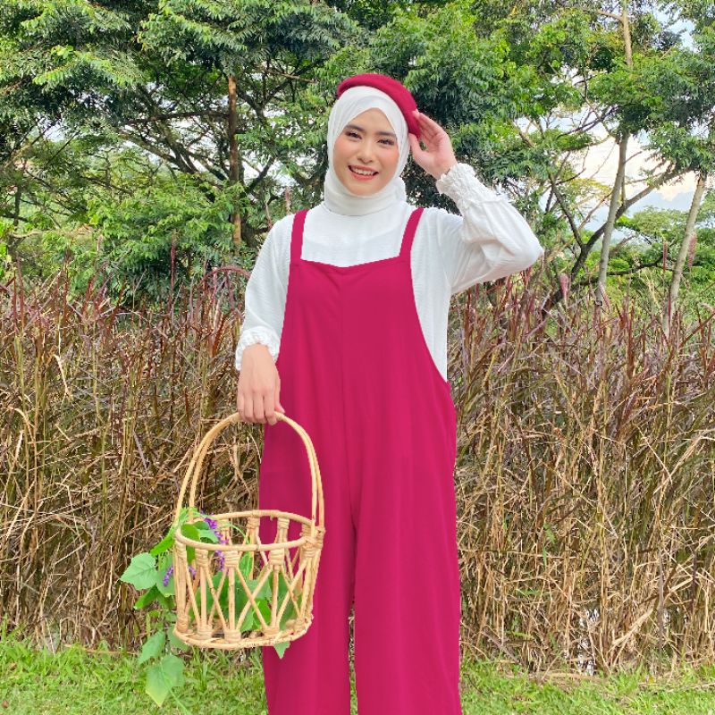 Jual Jumpsuit Muslim Baju Kodok Korea Shopee Indonesia