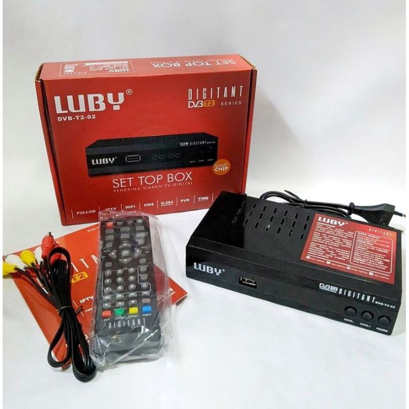 STB Luby set top box TV digital DVB T2 sni